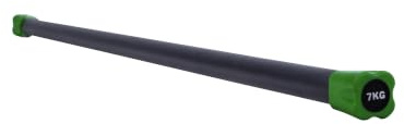 GORILLA SPORTS® Gewichtsstange 1,2,3,4,5,6,7,8,9,10kg, mit/ohne Ablage | Farbwahl Weighted Bar aus Stahl, gummiert und mit integriertem Gewicht für Krafttraining, Pilates, Aufwärmen und Fitnesskurse