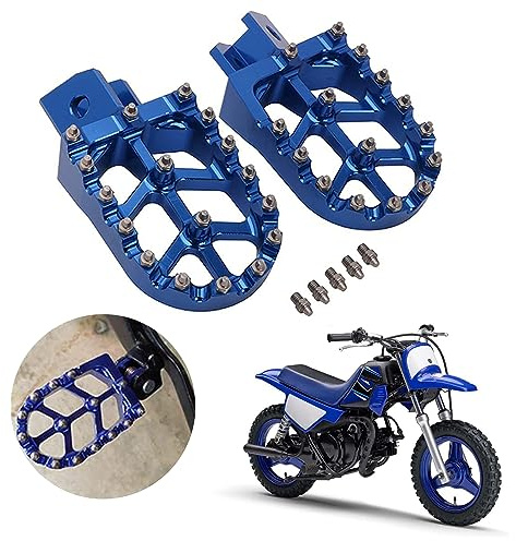 AnXin Repose-pieds en aluminium pour moto Yamaha PW50 PW80 PW 50 80 toute l'année TW200 TW 200 1987-2009