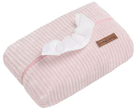 Baby's Only - Baby Feuchttücherbezug Sense - Weichem Rib-Corduroy Feuchttücher Box - Feuchttücher Bezug für Baby Wipes - Baby Feuchttücher Organizer für Wickeltasche - Alt Rosa