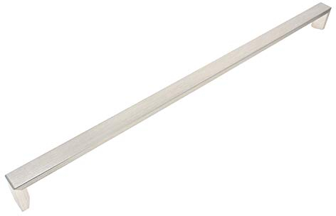 sparefixd Tirador de puerta de acero inoxidable cromado plateado para horno Indesit integrado