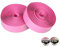 Brussel Lot de 2 Accessoire Vélo Bandes de Guidon en Caoutchouc avec 2 Bouchons de Guidon Rose