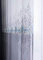 Lactraum Gardine Wohnzimmer Transparent Bestickt Farbverlauf Blau Blumen Voile mit Kräuselband 300 x 245 cm (BxH)