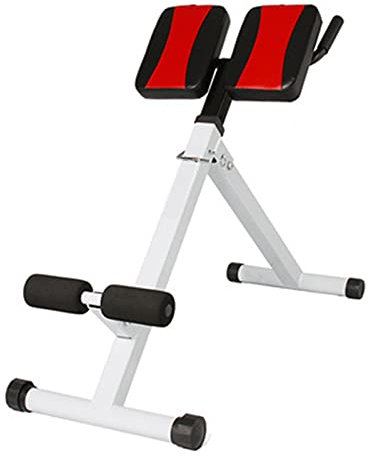 ChengBeautiful Römischer Stuhl Römischer Stuhl Multifunktionale einstellbare Hyperextension Dehnungshocker Stärke Training Bauchmaschinen für Home Office (Farbe : White, Size : 70-88x45cm)