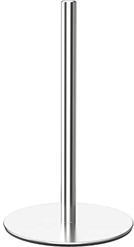 KüChenrollenhalter Silber Stehend Serviettenhalter FüR Klopapier Aufbewahrung, PräMie Edelstahl Kitchen Organizer Rollenhalter FüR Kitchen Roll Organizer, Papierrollenhalter Mit Gewichtete Basis