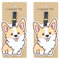Corgi Lot de 2 étiquettes à bagages en silicone avec boucle en acier inoxydable