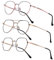 Vimbloom Blaulichtfilter Brille Computerbrille PC Gaming Bluelight Filter Uv Blue Light Blocking Glasses Anti Damen Herren Ohne Stärke Entspiegelt VI387 (Roségold und 2 Schwarzgold)