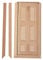 Tiiyee Dollhouse Door, 1:12 Scale Miniature Wooden Door DIY Simulation Doll House Furniture Accessories, Dolls House Bathrooms Craft Model Education Learning Pretend Playset
