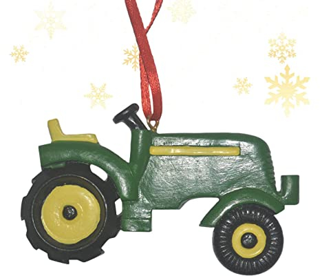 Baumschmuck zum Aufhängen, Traktor, Kunstharz, Baumschmuck – Weihnachtszubehör, hängende Auto-Fahrzeuge, Bauernhaus-Dekorationen
