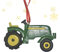 Baumschmuck zum Aufhängen, Traktor, Kunstharz, Baumschmuck – Weihnachtszubehör, hängende Auto-Fahrzeuge, Bauernhaus-Dekorationen
