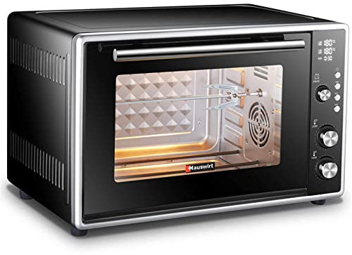 Oven Solo Mikrowellenherd in Silver Tact Einbau-Elektro-Einzelbackofen – Edelstahl Premium Konvektions-Halogenofen Herd Ideal zum Braten, Backen Ästhetisch und praktisch