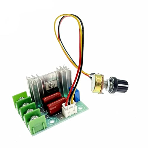 JZK AC 50V-220V 2000W tiristore regolatore di tensione SCR Modulo trasformatore tensione con manopola e filo, regolatore di velocità elettronico alta potenza, dimmer luce, regolatore di temperatura