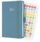 SIGEL J4400 Wochenkalender Jolie 2024, ca. A6, blau, Hardcover mit Textileinband, Gummiband, Stiftschlaufe, Einstecktasche, 174 Seiten, aus nachhaltigem Papier, Terminplaner