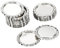 PATIKIL 1 Inch Flat Decorative Bottle Caps, 30 Pack Craft Bottle Pendant Trays Double Sides Printed for DIY Pendants Craft Scrapbooks, Silver Tone