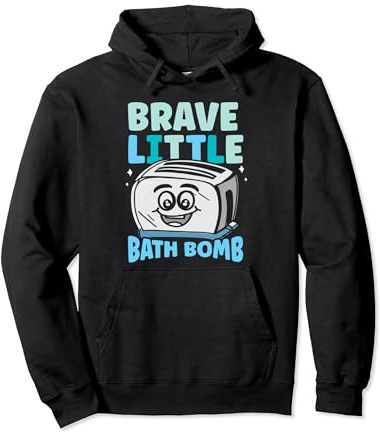 Brave kleine Badebombe Lustige Toaster-Badebombe Pullover Hoodie