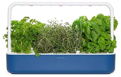 Click and Grow Intelligente Anzuchtbox für den Garten, einfacher als das Hydrokultursystem, Gewächshaus für den Innenbereich mit 9 Töpfen, SG9S13UNI