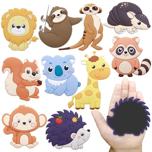 SUPINEEDO Kids Magnets for Fridge | Educational Baby Busy Gift, Strong Full Back Refrigerator Magnets, 10 Piece Rubber Magnets,Educational Toys for 1 Year Old