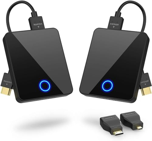 BEQOOL Trasmettitore e ricevitore wireless HDMI 1080P HD Wireless HDMI Extender, trasmissione video e audio, portata 98FT Streaming per laptop, fotocamera, PS5 per home theater, conferenze, giochi