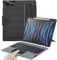 Nillkin iPad Air 13 Zoll Hülle mit Tastatur(M3 2025/M2 2024), Tastatur für iPad Pro 12.9 (6/5/4/3 Gen)Multi-Touch-Trackpad,Verstellbarer Ständer, Abnehmbare Tastatur mit Hintergrundbeleuchtung,Schwarz