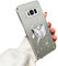 DINGK Glitzer Hülle für Samsung Galaxy S8 Schutzschale Schmetterling Ständer Handyhülle für Galaxy S8 Weich TPU Galvanisierte Bling Anti-Scratch Schale für Mädchen Frauen Case für Samsung S8 (White)