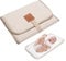Wickelunterlage Unterwegs, Faltbare & Tragbare Wickelunterlage, Wickelunterlage Waschbar, Wasserdichte Wickelunterlage für Babys, Leicht & Platzsparend, Perfekt für Reisen & Zuhause (Beige)