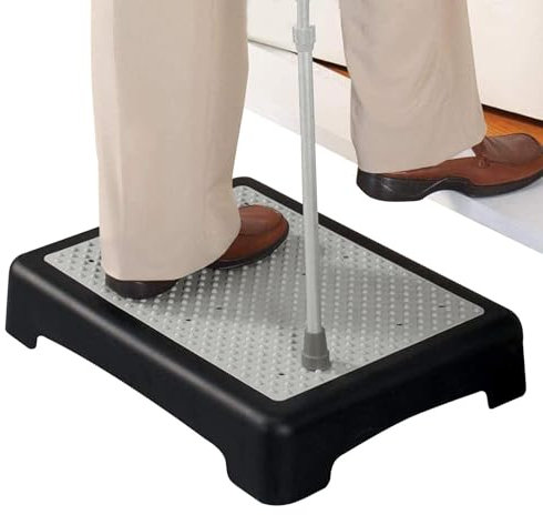 Escabeau de mobilité – Plateforme robuste antidérapante, escabeau pour usage intérieur et extérieur | Marchepied portatif pour douche, rehausseur de mobilité sûr pour personnes âgées, escabeau de sall