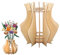 Vase für Lego Blumen, Holzvase für Lego Vase für Lego Blumen, Vases für Blumenstrauß, Holzpuzzle Blumenvase, DIY Holz Vases Kit für Home Decor Tischdekoration, Geschenk für Blumenliebhaber