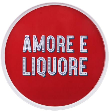 Vassoio melammina 25 cm bordeaux Maiolika