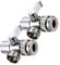 FIXOSHEE 2Pcs Sink Faucet Diverters Water Splitters for Kitchen Bathroom Durable Faucet Adapter for Hose Attachment Dishwasher Washing Machine Use