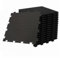 INTEC - Pack de 10 Dalles PVC Clipsables Noires 50x50 cm Antidérapantes - Revêtement de Sol Garage, Atelier