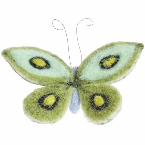 Aufhänger Filz-Schmetterling hellblau 10 x 10,5 x 7cm