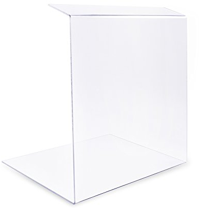 A+H Vitrine de Protection Alimentaire sur-vitrine Type2 – comptoire de Vente et de gâteau – Vitrine en Verre Transparent – Longueur 100cm/ Épaisseur 6mm