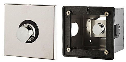 Sanixa MC9905C zeitgesteuerte Duscharmatur od. Urinalspüler | Unterputz | Messing | Autostop Schlagarmatur | Selbstschluss | Einbau-Rahmen Edelstahl