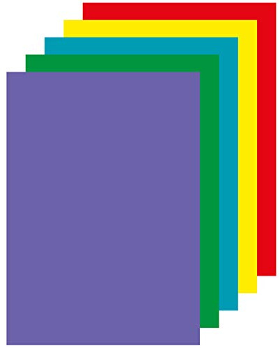 APLI 15286 - farbig sortiertes Papier in leuchtenden Farben, A4, 80g, 500 Blatt
