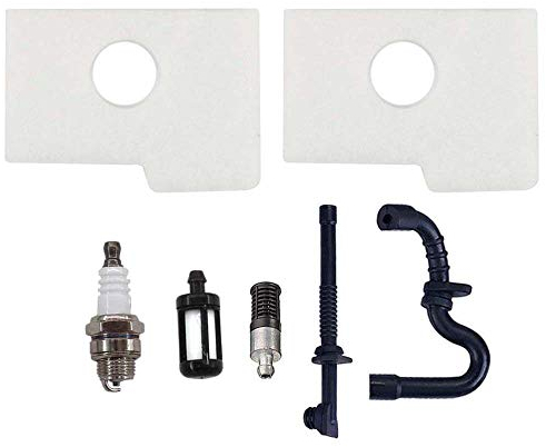 AISEN 2x Luftfilter mit Öl Benzin Filter Schlauch & Zündkerze für Stihl 017 018 MS170 MS180 MS180C MS 170 180 Kettensäge