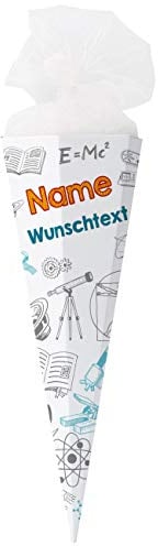 Striefchen® Schultüte für Studenten mit Namen - eckig, fertig gebastelt - witziges Geschenk zum Studienbeginn