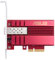 Asus Gigabit Ethernet PCI Express de 10 Gbps, Adaptador de Red PCIe 2.0/3.0 X4 SFP+ Tarjeta de Red/Tarjeta Ethernet Compatible con Fibra óptica (XG-C100F)
