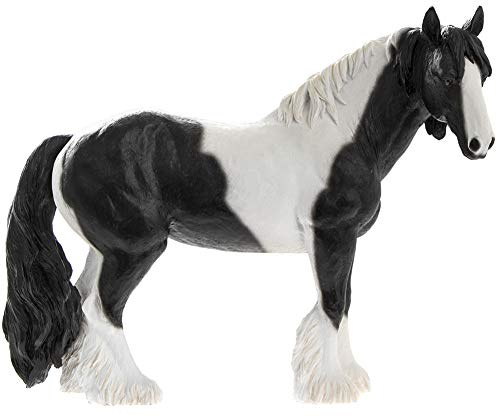 Lesser & Pavey Black & White Cob Resin Horse Figurine - 26cm