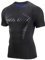 AMZSPORT Herren Kompressionsshirt Kurzarm Funktionsshirt Atmungsaktives Sportshirt Laufshirt，Blau XL