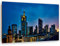 Feeby Wanddeko Frankfurt Bild Kunstdruck modern Architektur Blau 40x30 cm