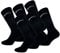 Slazenger 6 Paar Sport Tennis Socken, Wadenhöhe, Terry, Baumwolle (Schwarz, 41-45)