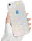 Ownest Glitzer Hülle Kompatibel mit iPhone XR Hülle Transparent Flash Aesthetic Phone Case Farbverlauf Love Herz Case TPU PC Handyhülle Mädchen Frauen Durchsichtige Hologramm Schutzhülle