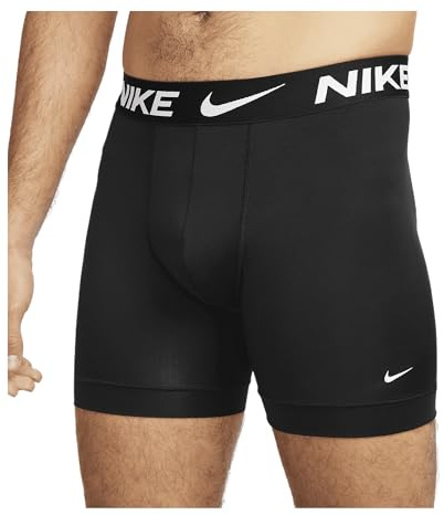 Nike Essential Micro Boxer Brief, Dri-FIT 3Pk, Black, Large