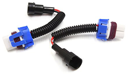 Ruilogod 6 pcs 9006 mâle à femelle céramique convecteur de prise de câble de câble pour voiture