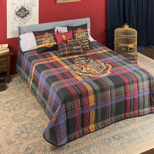 Belum Harry Potter Bettdecke, 250 g, klassisches Modell Hogwarts für 90 cm Bett (190 x 270 cm)