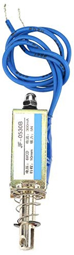 Hubmagnet 6V, Elektromagnet Pull 6V, JF-0530B DC 6V 12V 24V Push-Pull-Typ Rahmen DC-Magnet-Elektromagnet 300 mA 10 mm (6 V)