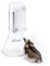 Niteangel Wasserflasche mit Ständer für syrische Zwerghamster, Gerbils, Mäuse, Ratten, Degus und kleine Haustiernager (Durchsichtig - 80ml)