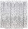 Ohiyoo 5 Stück Silber Metallic Lametta Vorhänge 1 x 2.5M Folien Fransen Lametta Vorhange Hintergrund für Geburtstag Partydekor Verlobung Hochzeit Weihnachten Neujahr Dekoration (Silber)