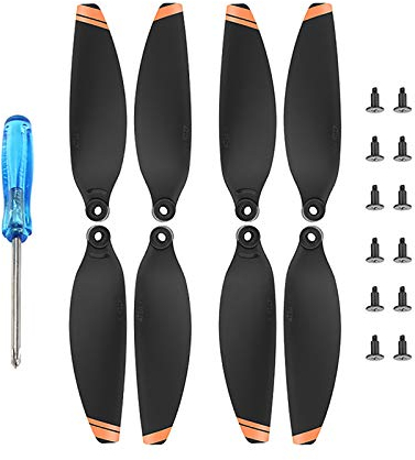 LICHIFIT Drohnenpropeller Low Noise Requisiten PC Blades Wing Set Ersatzteil für DJI Mini 2 Drohne Zubehör