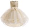 Kinder Winterkleid Klavier-Kostüm-Prinzessin-Kleid mit nachlaufendem Mesh-Tutu-Kleid Kindergeburtstagskleid (Khaki, 10-11 Years)