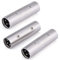 Greluma 3 pezzi Adattatore per cambio di genere da XLR a XLR,accoppiatore connettore XLR da maschio a maschio a 3 pin compatibile con microfono,mixer